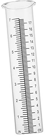 Toddmomy 2pièces Pluviomètre Verre Haute Résistance avec Échelle Graduée Tube Mesure Précise De Pluie pour Jardin Extérieur Et Surveillance des Précipitations