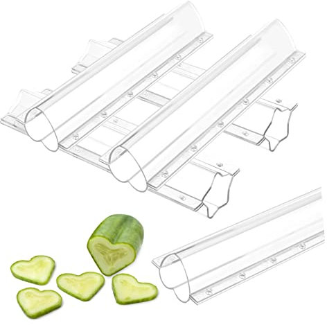 Gogogmee 4pcs Vegetable Fruit Shaping Moulds with 2 Star and 2 Heart Designs for Cucumber and Vegetable Planting Garden Use for Fruit Growth and Shaping