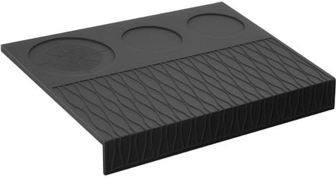 IKAPE Espresso Tamping Mat, Food Grade Silicone Coffee Tamper Mat, Portafilter Tamp Mat Espresso Accessory for Baristas, Waterproof Heat Resistant Tamping Pad Mat