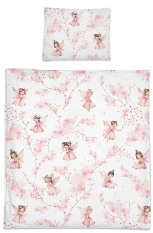 Baby Comfort 2 Piece Baby Kids Bedding Set 80x70 cm Duvet Cover & Pillowcase 12M+ (Fairies)