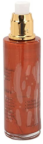 Olio Corpo Scintillante, Illuminante Corpo Idratante, Lucidante e Nutriente, 80g per Gambe e Braccia