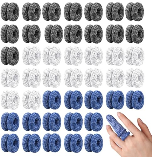 Glamifyr 45 Stk Fingerlinge Verband,Fingerkuppenschutz Fingerschutz bei Verletzung Schlauchverband Finger,Fingerkuppenverband Fingerverband Finger Bob Arbeit Küche fingerüberzieher bei Verletzungen