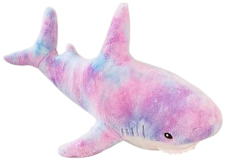 champracer Plüschtier Walhai, Kinder weicher Hai Spielzeug großer Hai Plüschkissen weiches Plüschtier Umarmungskissen Tierkissen Dekoration Puppe Geschenk Geburtstagsgeschenk (30 cm,lila)