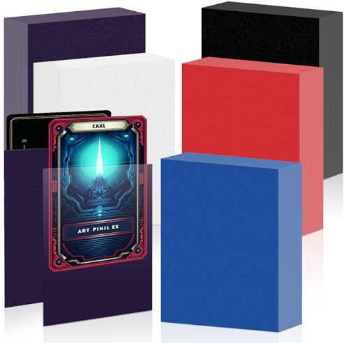 500 Stück Weiche Sammelkartenhüllen, 66 x 91 mm Karten Hüllen | Standardgröße Sammelkarten Einsteckhüllen, Premium Kartenhüllen, Passform für MTG Sleeves, Sportkarten, Farbe Mixen