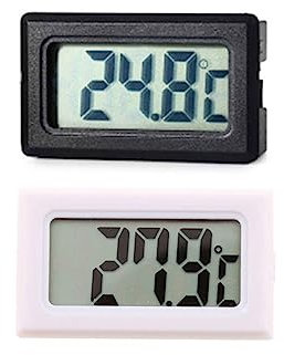 Sweet taize Thermohygromètre Mini thermomètre numérique LCD d'intérieur hygromètre avec sonde étanche capteur d'humidité pour Instruments d'aquarium jauge (Lot de 3)