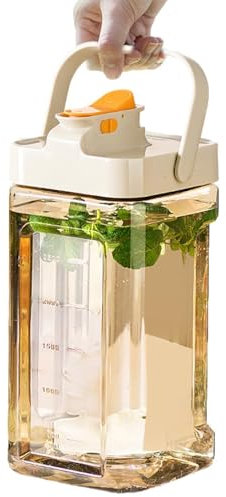 Distributore di bevande, brocca d'acqua in acciaio inossidabile con beccuccio, bollitore di grande capacità da 3,5 l, contenitore freddo a prova di perdite, brocca ermetica per piscina, viaggi e