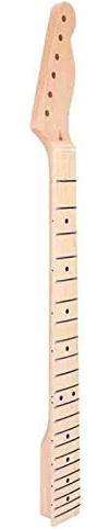 SPYMINNPOO Manche de Guitare électrique de Remplacement en érable à 22 Frettes, Son Brillant, pour Les Amateurs de Bricolage, pour Guitares électriques à 22 Frettes (Il y a Une Ligne