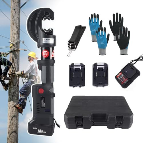 Herramienta de crimpado portátil alimentada por pilas, crimpadora de alambre hidráulica eléctrica, herramienta hidráulica recargable, alicates de crimpado de cables hidráulicos eléctricos, crimpadora