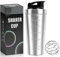 UZSUZZ Shaker Protéiné Acier Inoxydable 900ml, Shaker Sport avec Balle de Mélange, Shaker à Protéine Inox pour Boissons Protéinées, Compléments Alimentaires et Shakes - Sans BPA