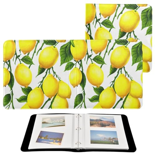 JUMBEAR Grande album fotografico autoadesivo con 20 pagine album fai da te per matrimoni, famiglia, bambini, vacanze, limone