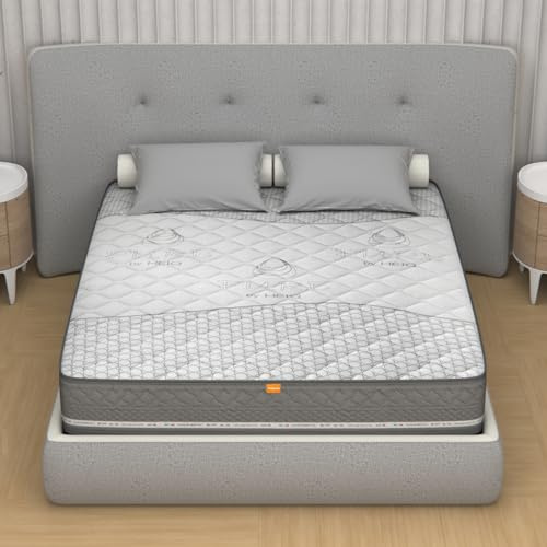 MiaSuite Materasso Matrimoniale in Memory 160x195 alto 25 cm, 9 Zone di Supporto Differenziato, Ortopedico, Anallergico, Traspirante, Rivestimento Pure By Heiq, 100% Made in Italy | Aqua