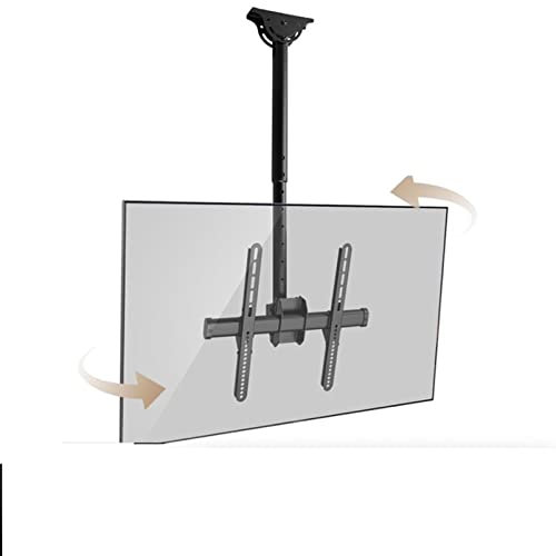 Support de Plafond TV inclinable et réglable - Support Mural TV Compatible avec Les téléviseurs 4K de 24 à 55 Pouces, pour écrans Plats incurvés LED LCD OLED, supporte jusqu'à 50 k