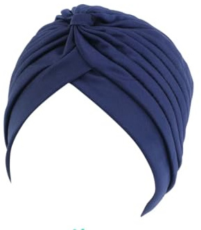 Gorro de quimioterapia preatado para mujer, turbante, turbante, alopecia, bandana