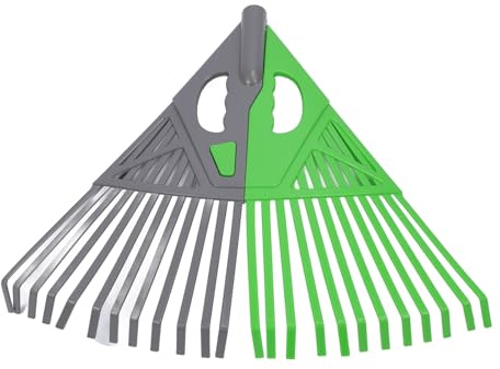 Râteau à Feuilles, râteau de Jardin Feuille en Plastique 24 Dents Amovible Joinable Haute efficacité débris Outil de Compensation pour Lits de Fleurs Jardins Heavy Duty Yard
