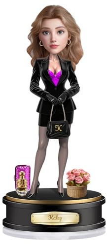 FPFNFSVI Personalisierte Cartoon-Fotfigur, Frauen-Schreibtischdeko