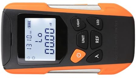 Elnwnnkc Wattmètre Optique Portable Doté De Lampes Poche LED Et d'un Calibrage Utilisateur pour Une Mesure Précise L'atténuation Compteur Compatible