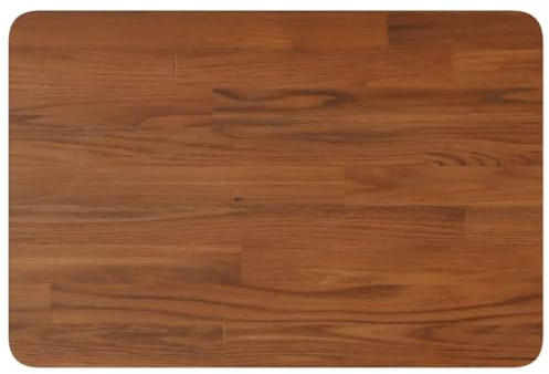Generico Piano Bagno Marrone Scuro 60x40x1,5cm Legno Massello Trattato,Articoli di ferramenta,Materiali da Costruzione,Piani di Lavoro,Marrone,3.2 kg,343026