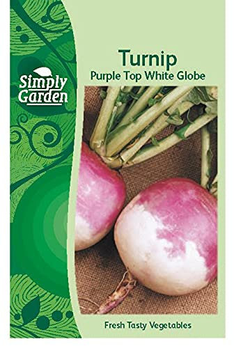 Simply Garden Turnip Purple Top White Globe Fresh Vegetable Seeds Grow Your Own Garden
