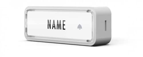 m-e modern-electronics 41290 Funkklingel Sender mit Namensschild