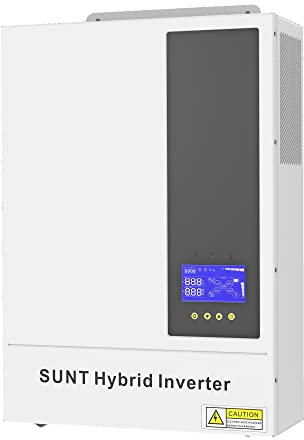 SOGTICPS 5.5kW 48V Solar-Hybrid-Wechselrichter MPPT-Ladegerät, max 500V PV-Eingang 220V Ausgang, Peak-Shaving-Funktion mit zeitgesteuertem Laden und Entladen, WiFi- und Bluetooth-Unterstützung