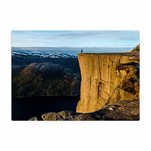 Vero Home 18600 Glas-Schneidebrett | Motiv Natur Scandinavia | rutschfest, kratzfest und lebensmittelecht | Maße: 39 x 29 cm