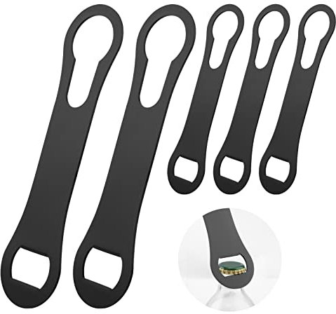 5 Pack Bottle Opener and Pour Spout Remover Flat Metal Bar Key, Dog Bone Stainless Steel Speed Wine Bottle Opener, for Bar Bartenders Kitchen Home restaurant(size:5 PCS)