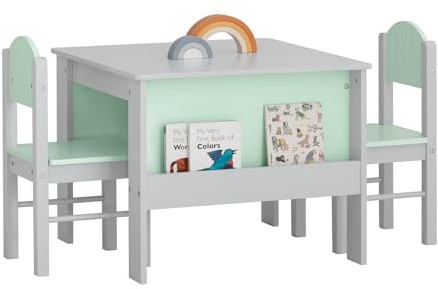 SoBuy Mesa Infantil con 2 Sillas 60x60x48cm Habitación