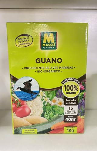 Abono Guano Ecológico 1KG Fertilizante Universal de Origen 100% Orgánico y Natural para Huerto y Jardín