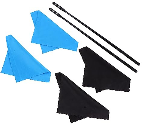 TOYANDONA Pulitore per Flauto Kit di Pulizia Strumento Include Bacchette di Pulizia Materiale Plastico Resistente ai Danni Facile da Usare