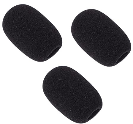 Abaodam 20stücke Mikrofon Windschutz Mikrofonschutz Für Konferenzen Interviews Und Bühnenauftritte Schwarz Schützt Vor Wind Und Spucke