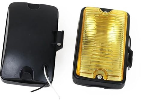 NVBHOF Scheinwerfer LED Nebelscheinwerfer Auto DRL, Fahrlampe, Projektor für Peugeot 205 für GTI CTI 106 306 Mi16 H3 Arbeitsscheinwerfer (Farbe: Gelb, 2 Stück)