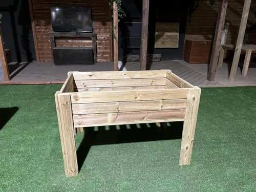 Vidahuerto Mesa de Mesa Cultivo Especial hortalizas con 40 cm de Profundidad. Malla geotextil incluida. (80X40X80 CM)