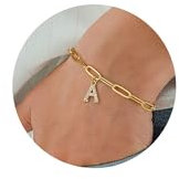 TINGN Armbänder Armband Mädchen - Armband Damen Gold Armband Mädchen Armbänder Gold Mädchen Armband mit Buchstaben Armband Personalisierte Armbänder Damen Armband Buchstaben A Armband Mädchen Geschenk