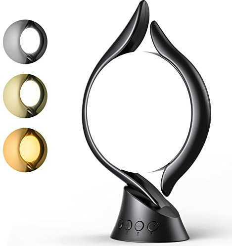 Wopigh Lampe de Luminothérapie, 10000 Lux Lumière du Jour avec 3 Couleurs de Lumière, 4 Minuteurs, 5 Intensités Lumineuses Réglables, Lampe Solaire Sans UV Pour Bureau Maison, 32x20x9.3