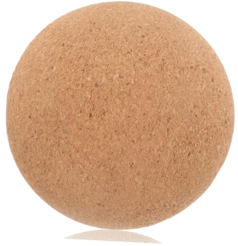MUSISALY Kork-massageball Yoga-massageball Fußmassageball Rückenmassagegerät Kork-yogaball Yoga-zubehör Muskelentspannung Nackenmassage Armmassage Praktischer Yogaball