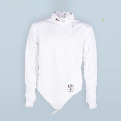 HXYhydrypd Chaqueta de Esgrima Profesional 450N, Camisetas de Esgrima, Traje Protector de Entrenamiento de Esgrima Unisex, Uniforme de Esgrima para Florete, Espada y Sable(40#)