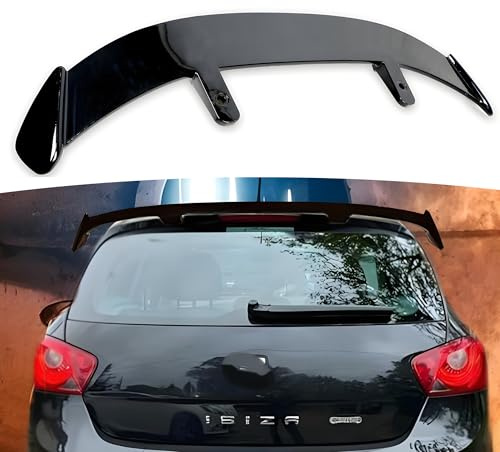 MUTUSAISI Car Universal Rear Boot Roof Spoiler Lip Top Wing Compatible with Seat Ibiza IV 6J5 6P1 2009-2016 Hatchback FR/I TECH/S/SE/Sport/TDI/TSI/Toca/ACT/Cupra Gloss Black Accessories