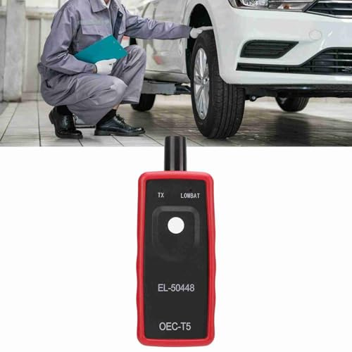 SustVita TPMS Activation Tool Tire Pressure Sensor Reading Device 433 MHz Universal Red Handheld Portable