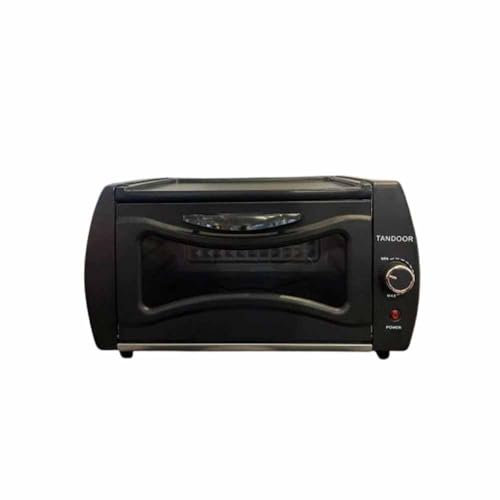 Tandoor Oven Mini Electric Chapati Roti Lahmacun Manakish Pizza Naan Bread Maker with baking tray, roasting net &roasting clip,15L