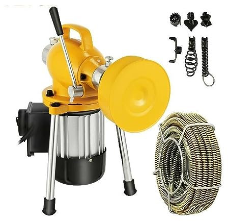 Professionale Macchina di Dragaggio 400W Tubo Elettrico Stantuffo Lavello Domestico Fogna Wc Blocco Tubo Unblocker Strumenti di Pulizia, Potente ed efficiente