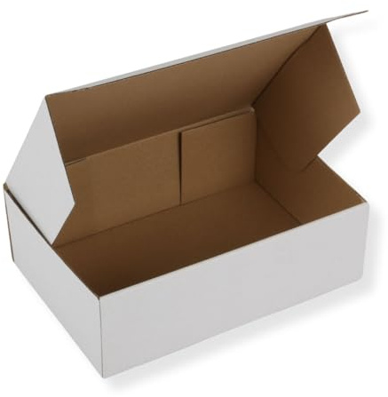 Karton 240 x 160 x 80 mm (25 Stück), DHL Kleinpaket, Versandkarton, Faltkarton, Schachtel, weiß