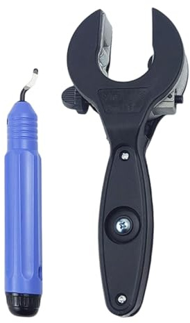 Generic Tagliatubi a cricchetto con taglierina di rifinitura, adatto per tubi da 8 a 29 mm, utensile manuale portatile per spazi ristretti, tubi in alluminio