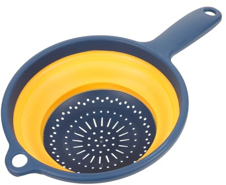 Healifty 1pezzi Cesto Scolapasta Pieghevole Per Verdure e Frutta Resistente Al Calore Antideformazione Compatto Per Lavello Cucina Colino Scarico Multifunzionale