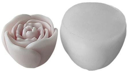 Stampo Per La Produzione Candele In Silicone Robusta Con Elegante Accessorio I Disegni Peonici Matrimonio E Decorazione La Casa.