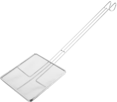 Mipcase Espumadera Cuadrada Acero Inoxidable Malla Fina, Cuchara Coladora Para Aceite, Utensilios De Cocina Multifuncional Para Fritura y Cocinar, Apta Para Uso Doméstico, Filtro Fino