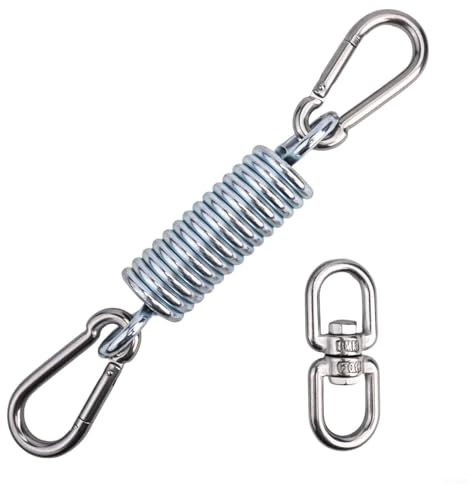 Sistema de soporte de columpio con resorte de acero inoxidable 304 inoxidable para silla colgante, saco de arena, saco de boxeo, asiento de relajación al aire libre