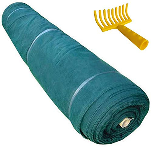 Telo rete raccolta olive antispina pesante in rotolo mt 6x50 rastrello OMAGGIO
