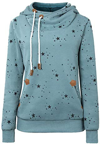 Cassiecy Damen Kapuzenpullover Winter Langarm Hoodie Pullover Baumwoll Zipped Sweatshirt Winterjacke Mantel Outwear (L, Z_Hellgrün)