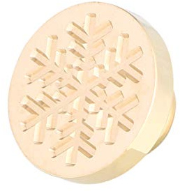 HEALLILY 1pc Retro Weihnachten Wachssiegel Schneeflocke Feuer Farbe Messing Stempel Kopf Alphabet Wachs Siegellack Perlen für Siegelwachs Perlen Umschläge Einladungen Geschenkverpackung