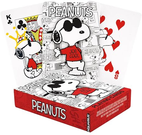 AQUARIUS Peanuts Joe Cool Playing Cards – Joe Cool Themed Deck of Cards for Your Favorite Card Game - Officially Licensed Peanuts Merchandise & Collectibles
